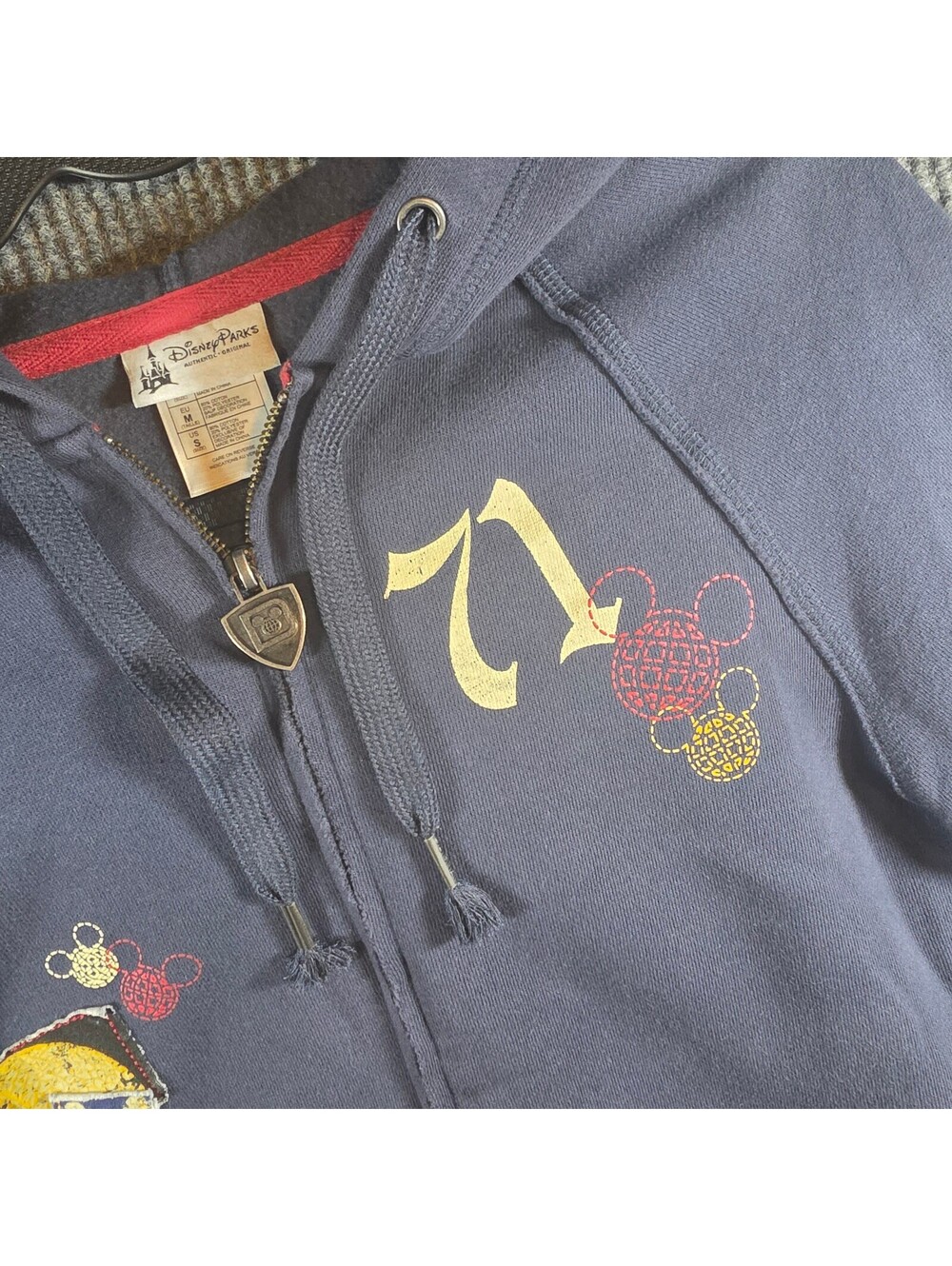 Disney Parks Walt Disney World Hoodie Womens S Full Zip 71 Mickey Animal Kingdom